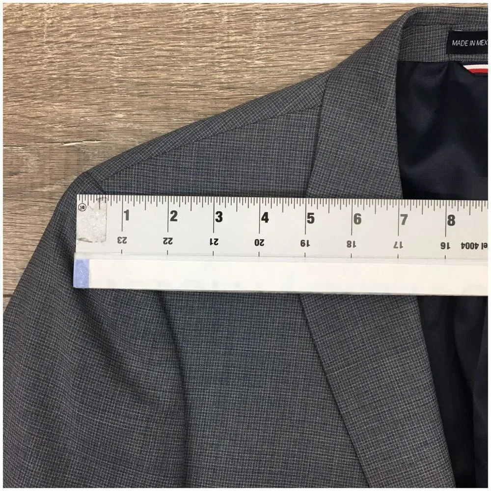 TOMMY HILFIGER Mens Suit 2 Piece Set Size‎ 42L Jacket Blazer Pants Wool Casual
